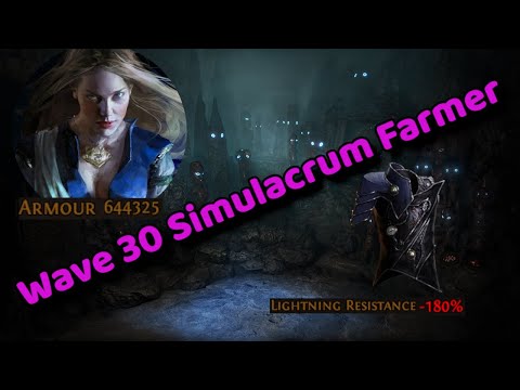 [3.22] Easy Wave 30 Simulacrums - Armour Stacking Ascendant Build Guide