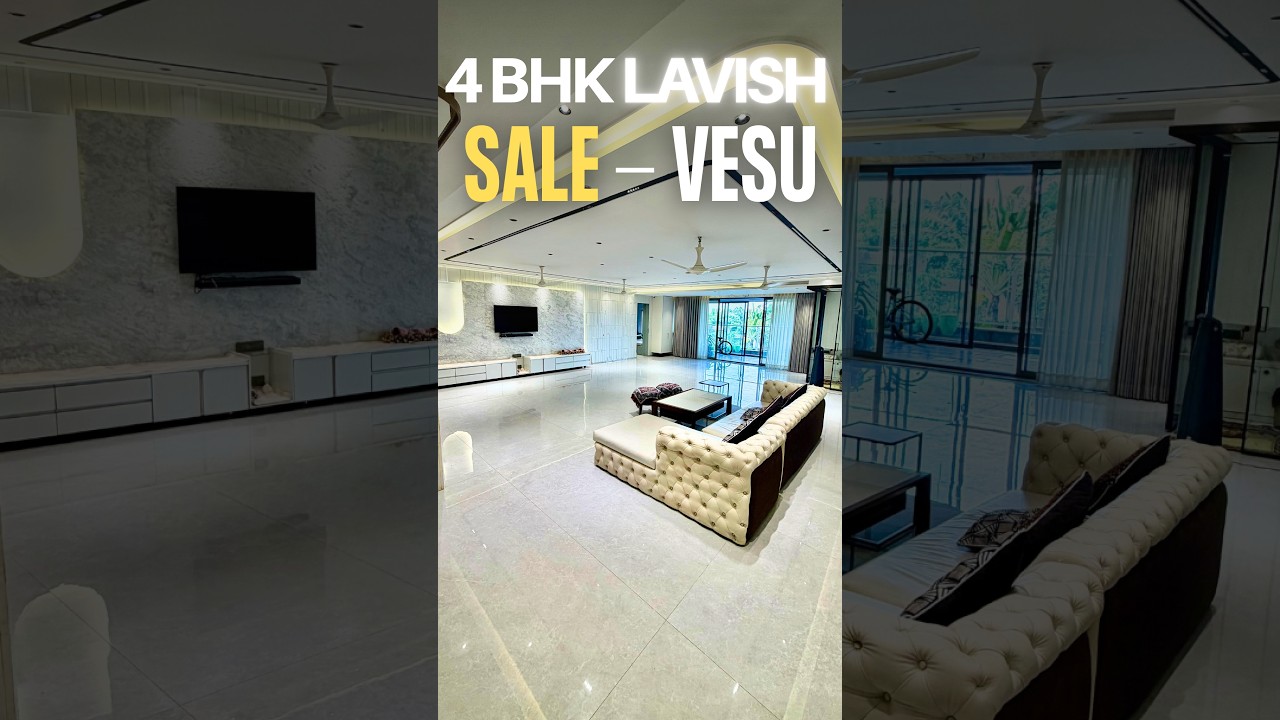 4 BHK Luxurious Flat For Sale - G D Goenka Canal Road, Surat. in Vesu, Surat — photo 1 of 10