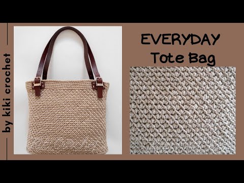 Crochet Easy Everyday Tote Bag (pt 2/2) - Side Canestro Stitch