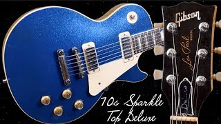 Video thumbnail for The Holy Grail - Sparkle Top Deluxe! | 1975 Gibson Les Paul Deluxe Basalt Blue | Review + Demo by The Trogly's Guitar Show