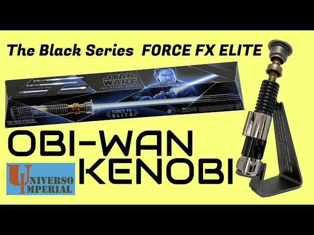 Vídeo relacionado con Star Wars The Black Series OBI-WAN Kenobi Force FX Elite Sable de luz con LED avanzado y Efectos de Sonido, Juego de rol Coleccionable para Adultos