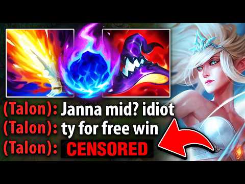 The enemy Talon thought I was trolling with Janna Mid... but then I destroyed him