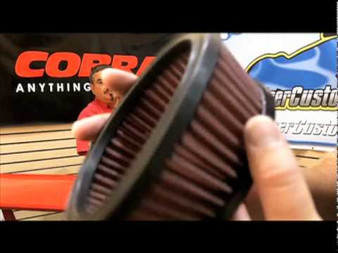 Cobra Powrflo Motorcycle Air Intake Kit  - Cruiser Customizing Video