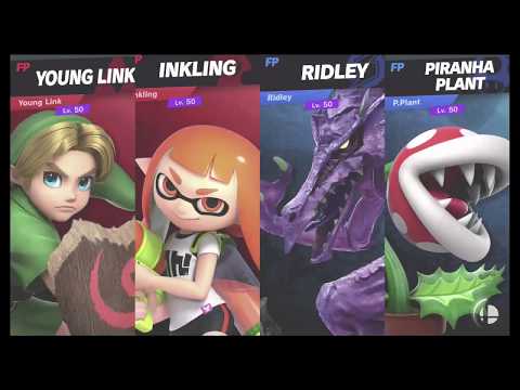 Super Smash Bros Ultimate Amiibo Fights – Request #12260 Young Link & Inkling vs Monsters