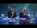 Andrea & Matteo Bocelli Perform 'Fall On Me' Andrea & Matteo Bocelli Perform 'Fall On Me'