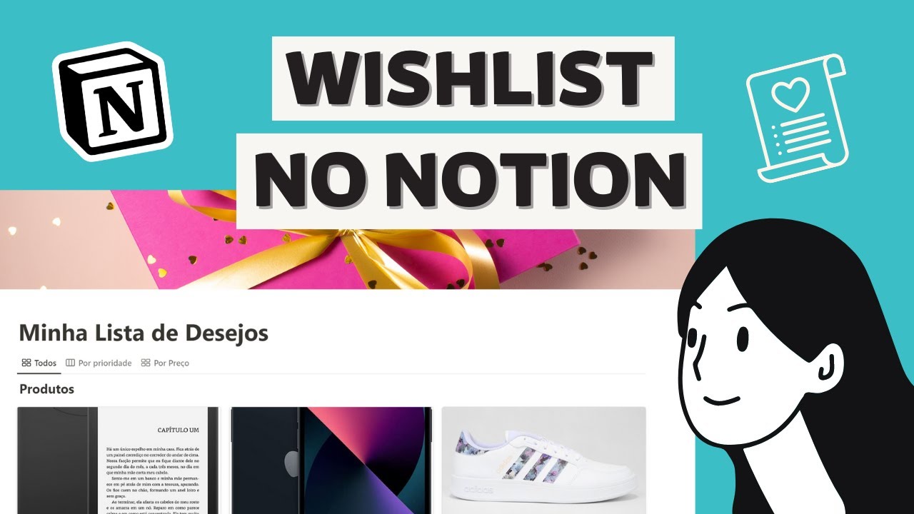 Como criar wishlist no Notion | Organize sua lista de desejos!