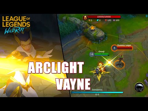 ARCLIGHT Vayne - LoL WILD RIFT Skin Spotlight