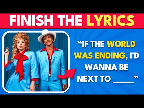 Finish The Lyrics Challenge 30 Most Popular Songs | Music Quiz🎤🎶