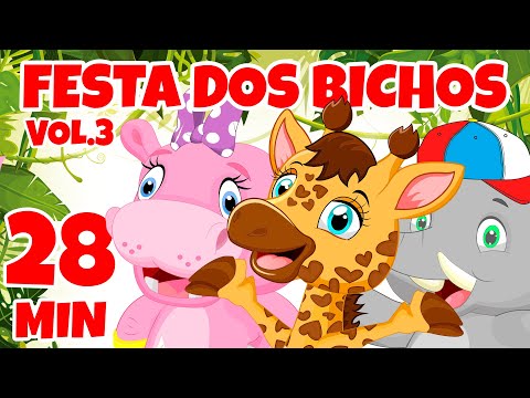 Festa dos Bichos Vol. 3 - Giramille 28 min | Desenho Animado Musical