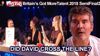 Simon Cowell Says David Crossed the Line in A Quiz  Britain