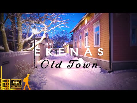 Picturesque Old Town Ekenäs (Tammisaari), Finland ⛄ Winter Evening Walk
