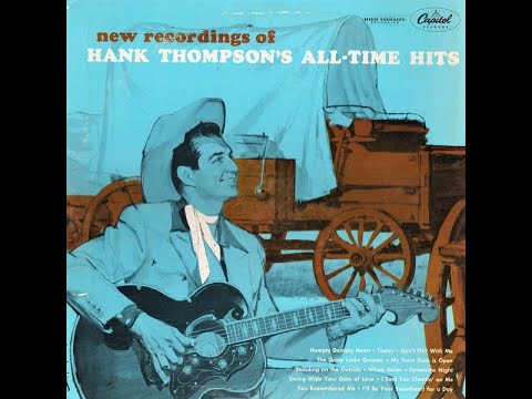 Hank Thompson "New Recordings of Hank Thompson's All-Time Hits" complete vinyl Lp