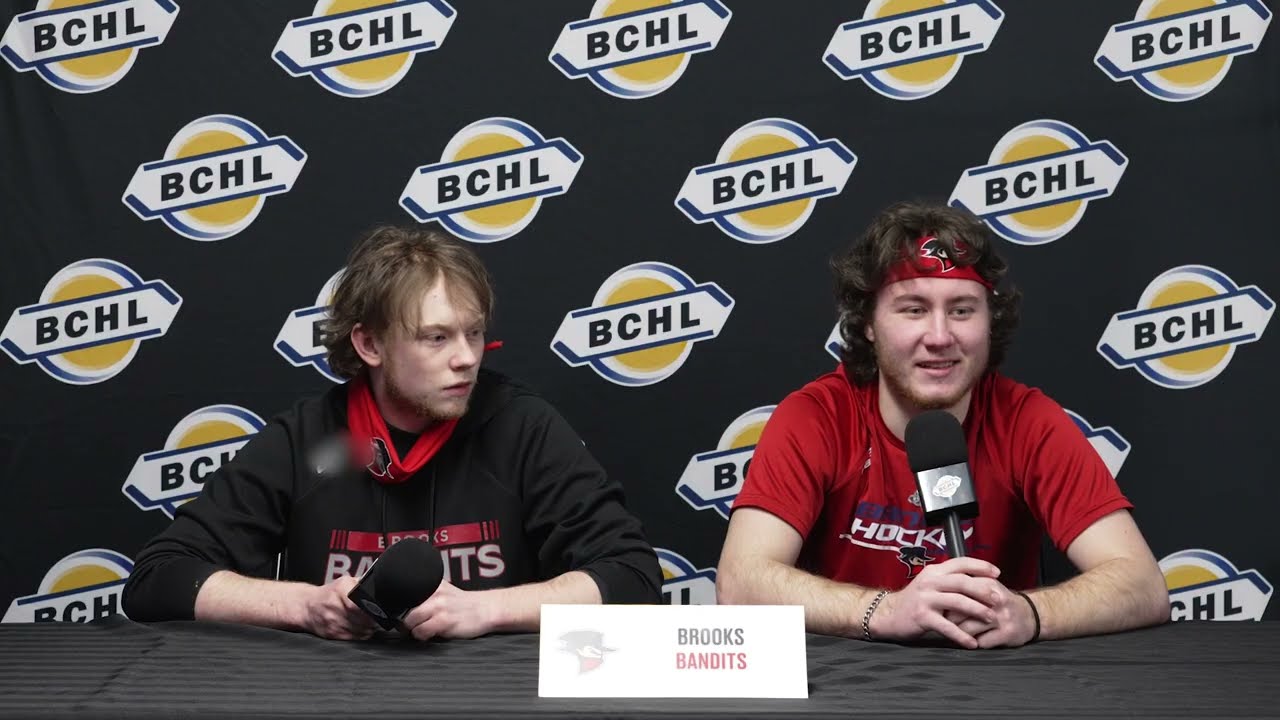 Rogers BCHL Cup Finals Press Conference - Jack Good & Dmitrijs Dilevka (Brooks Bandits)