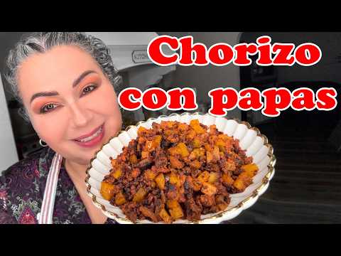 Chorizo con papas Todos piden esta receta en mi casa!