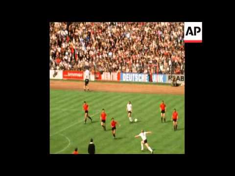 SYND 13/06/71 WEST GERMANY BEAT ALBANIA IN GROUP EIGHT MATCH OF THE EUROPEAN CUP OF NATIONS