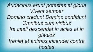 Thy Majestie - Incipit Bellum Lyrics