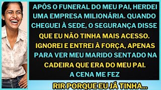 Depois do funeral do meu pai, meu marido tomou à força a empresa de $340M que herdei, mas então...