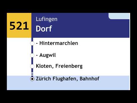 Postauto 521 - Freienstein-Zürich Flughafen