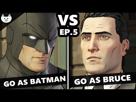 Telltale Batman Episode 5 - GO AS BATMAN ENDING vs GO AS BRUCE ENDING  - (Batman EP5 Choices)