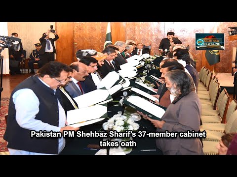 Pakistan PM Shehbaz Sharif’s 37 member cabinet takes oath