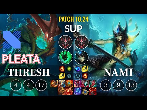 DRX Pleata Thresh vs Nami Sup - KR Patch 10.24