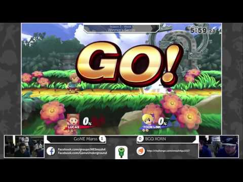S4@GU 10-27 (Winner's Semis): GoNE Marss (ZSS/Lucas) vs FoH XORN (Toon Link)