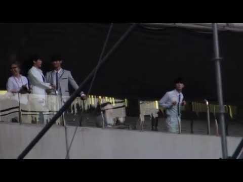 150523 Dream Concert -- Minhyuk (BTOB) and N/Leo (VIXX) backstage