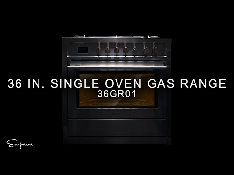 (2023) 36 in. Slide-In Single Oven Gas Range - EMPV-36GR01