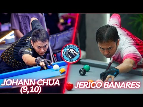 FULL MACTH | JOHANN CHUA (9,10) VS JERICO BANARES | BILLIARDS RACE 18