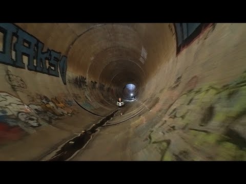 Walking Inside of the Morning Glory Spillway