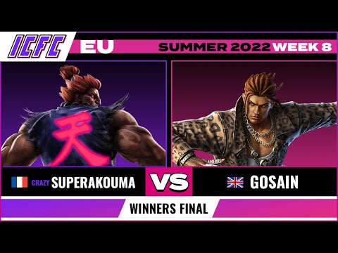 SuperAkouma (Akuma) vs. Gosain (Eddy) Winners Final - ICFC EU Tekken 7 Summer 2022 Week 8