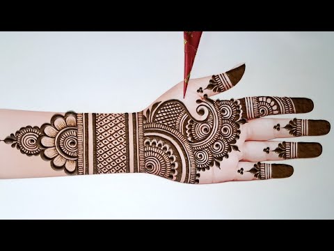 Easy stylish full hand MEHNDI design | Simple arabic mehndi design | mehandi design | mehndi design