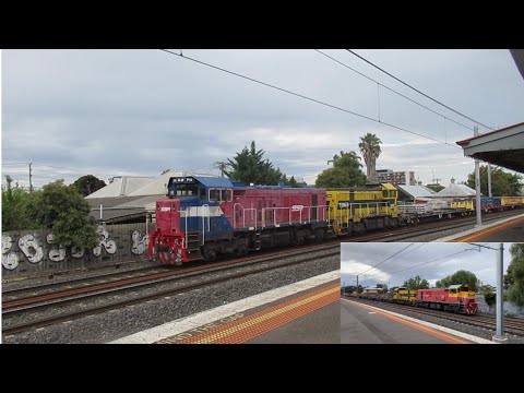 SSR Plant Train From Chatman roars through Middle Footscray (P14, T363, T381 & P17) 22/11/2020