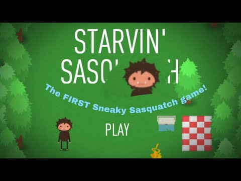 Playing THE FIRST Sneaky Sasquatch game! (Starvin’ Sasquatch)