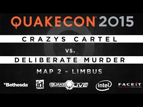 CrazYs Cartel vs. Deliberate murder - Map 2 - Limbus (QUAKECON 2015 TDM)