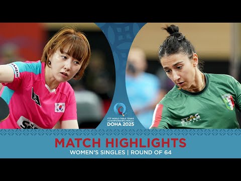 Suh Hyo Won vs Giorgia Piccolin | Match Highlights | #ITTFWorld2025