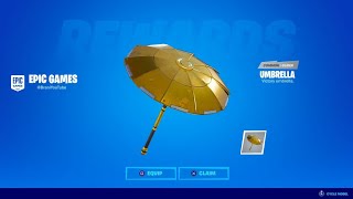 How to Get FREE GOLDEN UMBRELLA and SEASON 12 REWARDS in Fortnite Battle Royale!