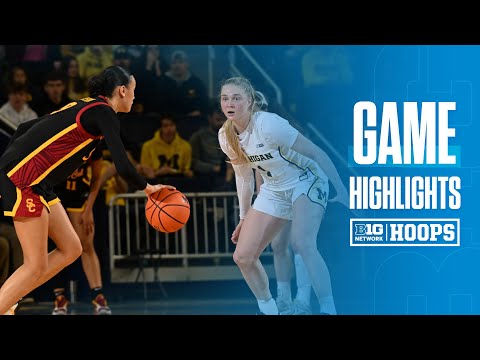 USC at Michigan | HIGHLIGHTS | Big Ten Women's Basketball | 01/25/2026