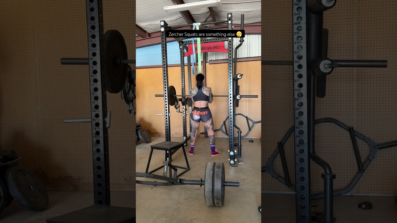 Have you tried these? It was my first time… be gentle 😱 #zercher #zerchersquat