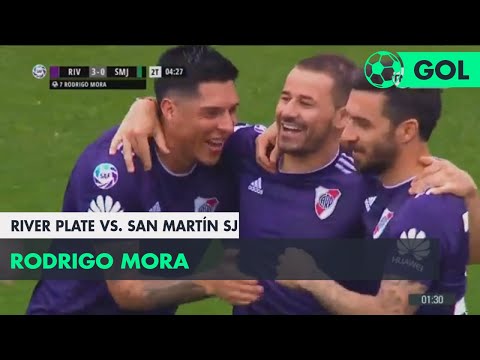 Rodrigo Mora (3-0) River Plate vs San Martín SJ | Fecha 5 - Superliga Argentina 2018/2019