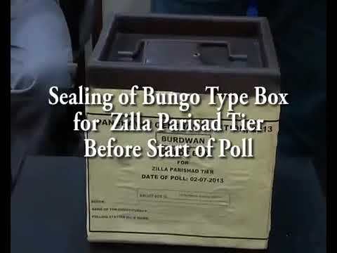 Sealing of Bungo Type Box before poll, Panchayat Vote Video