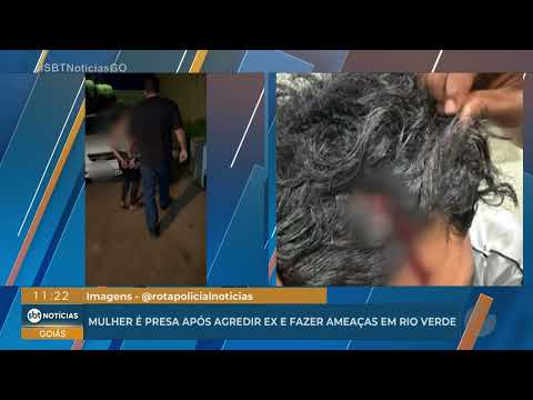Mulher é presa após agredir ex e fazer ameaças em Rio Verde