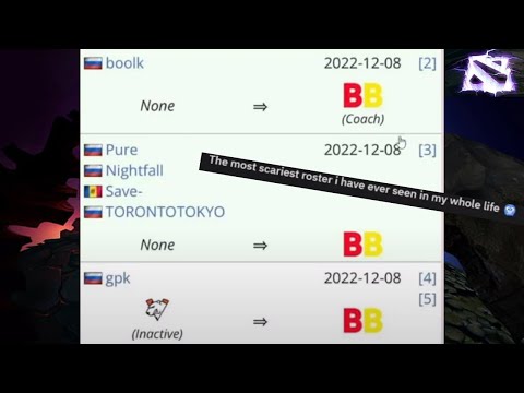 The most SCARIEST AND TILTING ROSTER in DOTA 2 | PURE + TORONTOTOKYO + GPK |