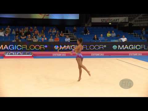 Anna MPANZU (ANG) 2015 Rhythmic Worlds Stuttgart - Qualifications Hoop