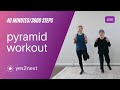 40 minute Pyramid Walking Workout | 3600 steps | Seniors, beginners