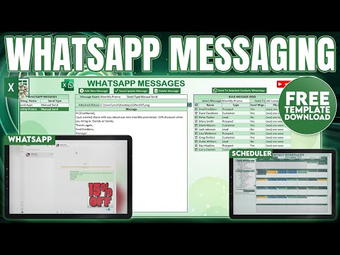 How to Send Bulk WhatsApp Messages Pictures From Excel Coded From Scratch Free Template