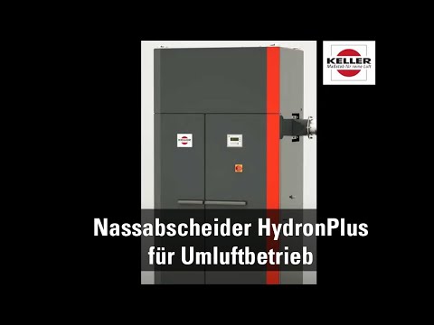 Kompakt-Nassabscheider HydronPlus für Umluftbetrieb beim Bürsten, Strahlen, Schleifen...