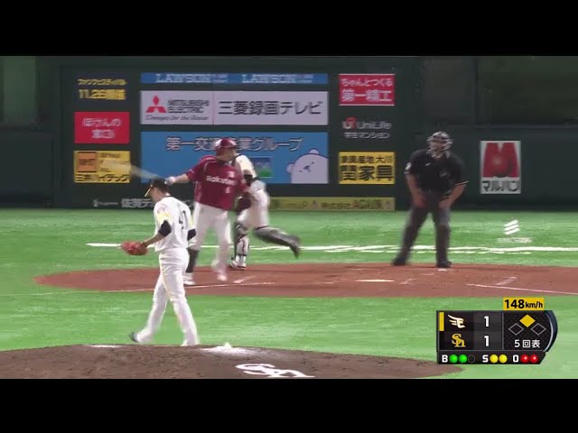 【5回表】ホークス・千賀 要所を締める投球で5回1失点の好投!! 2017/10/19 ローチケ CS パ final H-E