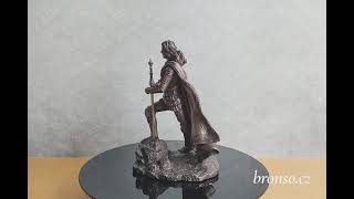 Kráľ Artuš s Excaliburem – Bronzovaná figurka s otevíračem dopisů WU76995A1