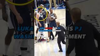 PJ Washington standing on business and Luka loves to see it 😆 #NBA #Mavs #lukadoncic #nbaplayoffs